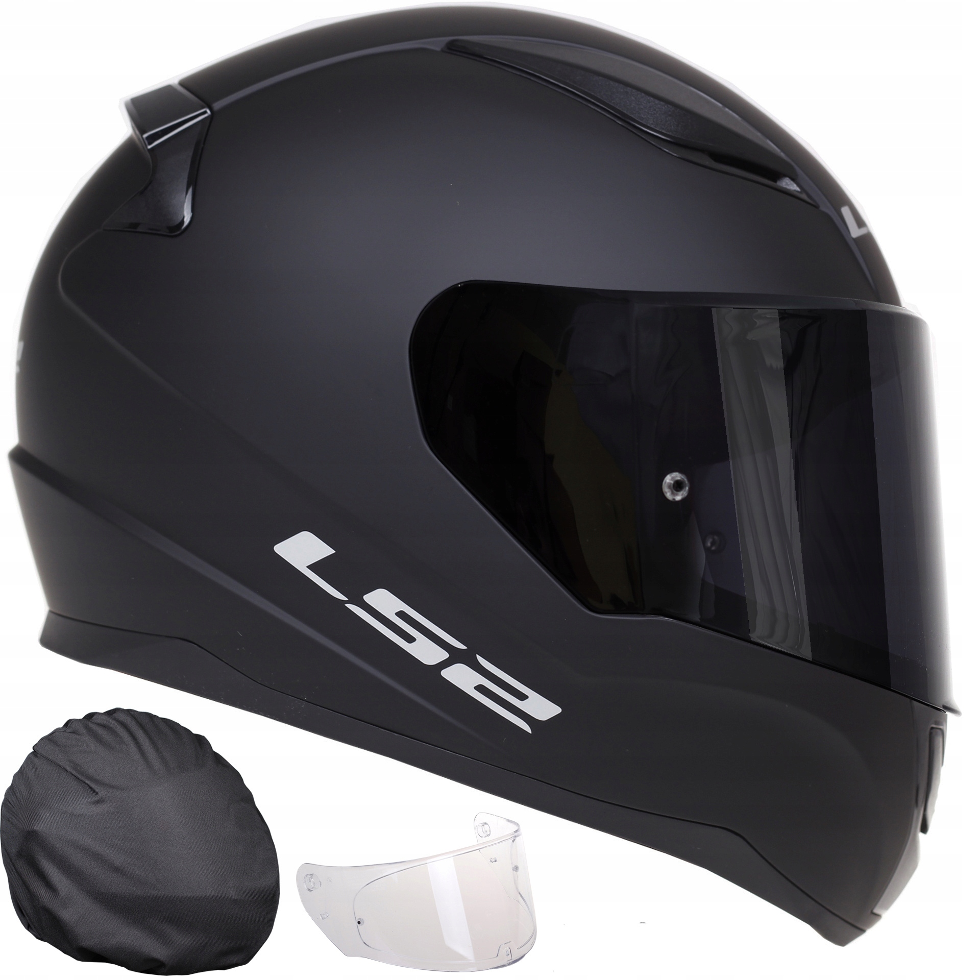 KASK MOTOCYKLOWY LS2 FF353 RAPID II CZARNY MAT MĘSKI SYSTEM PINLOCK
