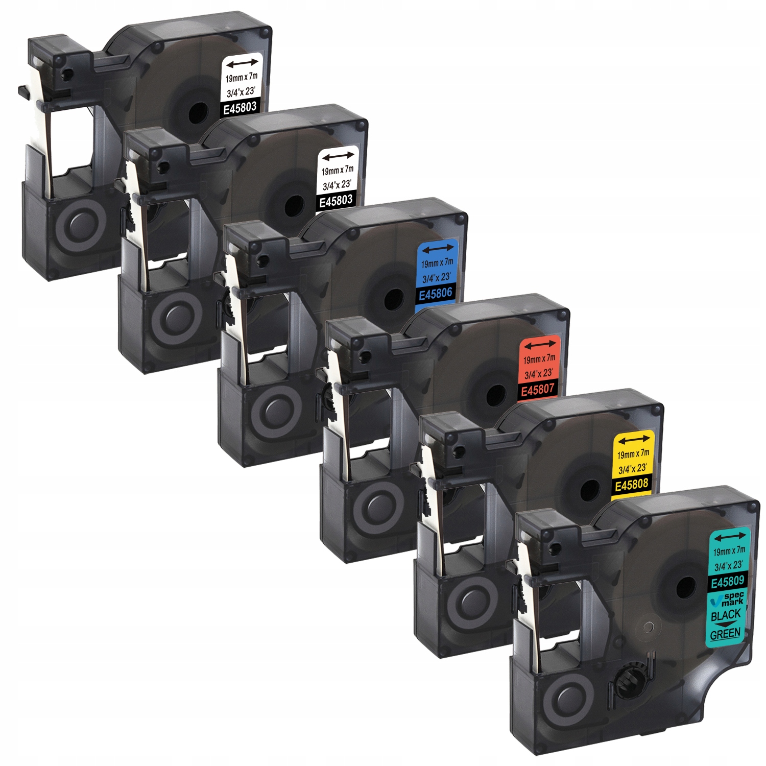 Specmark Pásky Pro Dymo LM D1 19mmx7m Set 6 Ks Barev