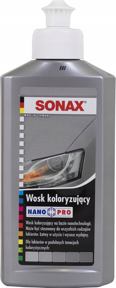 

Mleczko Koloryzujące Sonax Srebrny Wosk Nano 250ML