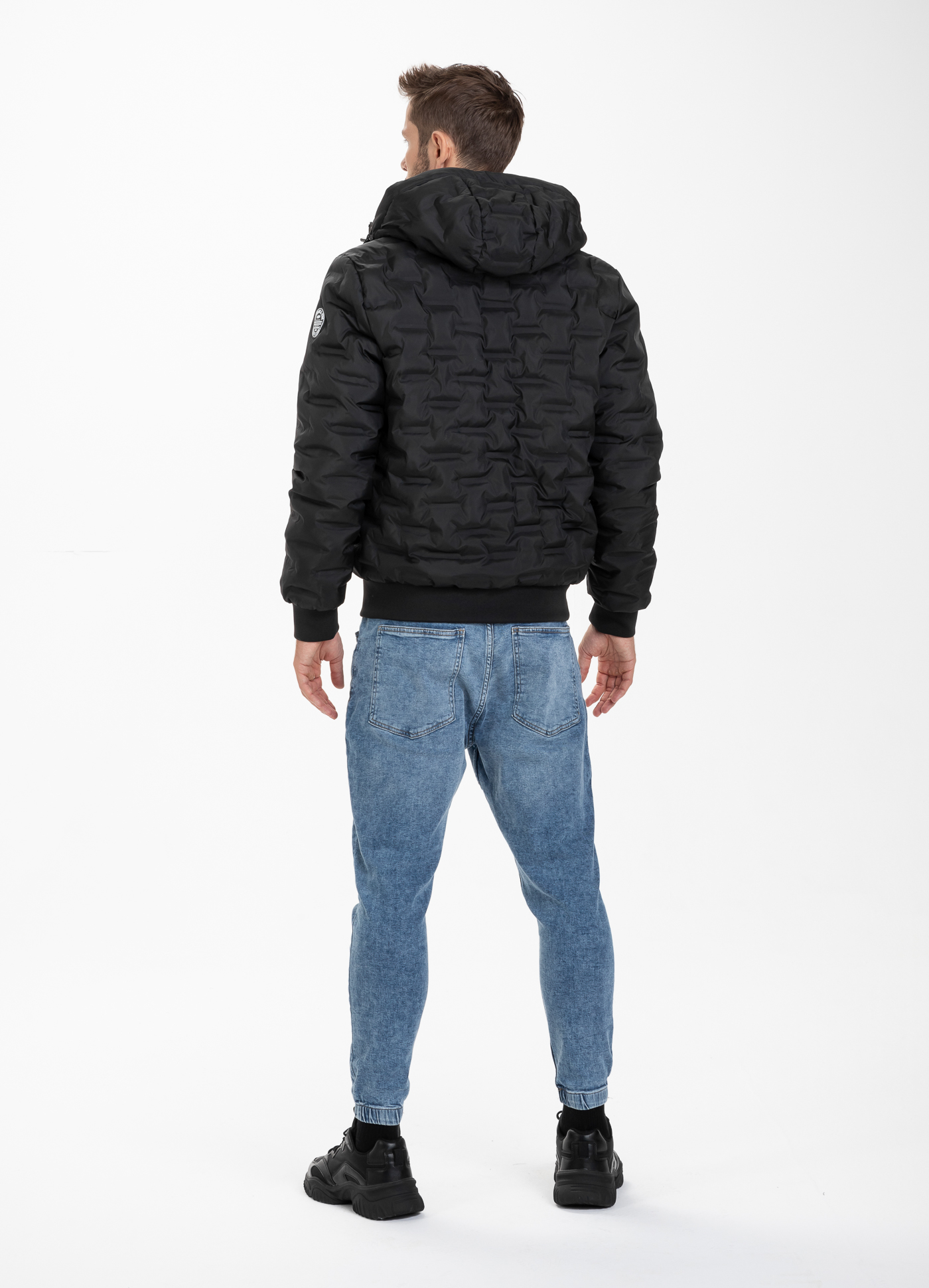 KURTKA ZIMOWA MĘSKA PITBULL PIKOWANA Z KAPTUREM XL Rozmiar XL