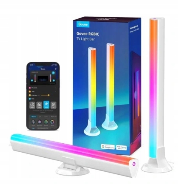 Led Rgb Nástěnné Svítidlo Govee H6046 Light Bars, Stojící Osvětlení Pro Herní Televizi