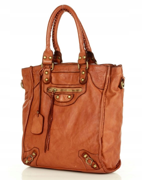 

Skórzany shopper bag torebka damska skóra Mazzzini