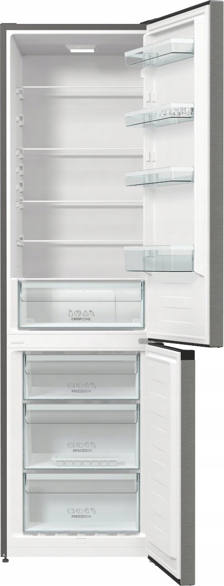 Lodówka GORENJE RK6201ES4 Zamrażarka LessFrost FastFreez 348L 200cm Srebrna Model RK6201ES4