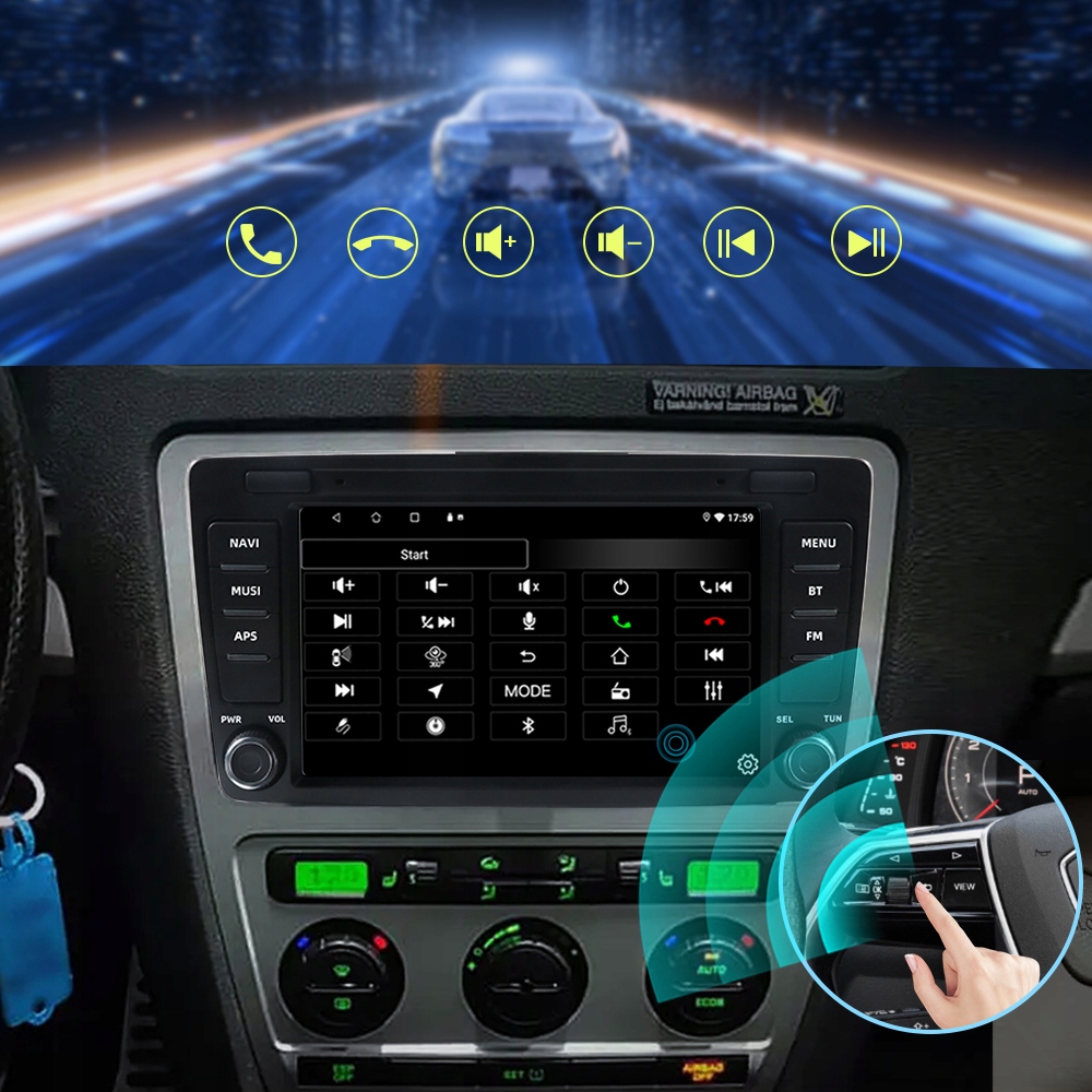 RADIO ANDROID 13 SAMOCHODOWE SKODA OCTAVIA MK2 A5 2004-2014 RAPID YETI 2/64 Rodzaj akcesoryjny