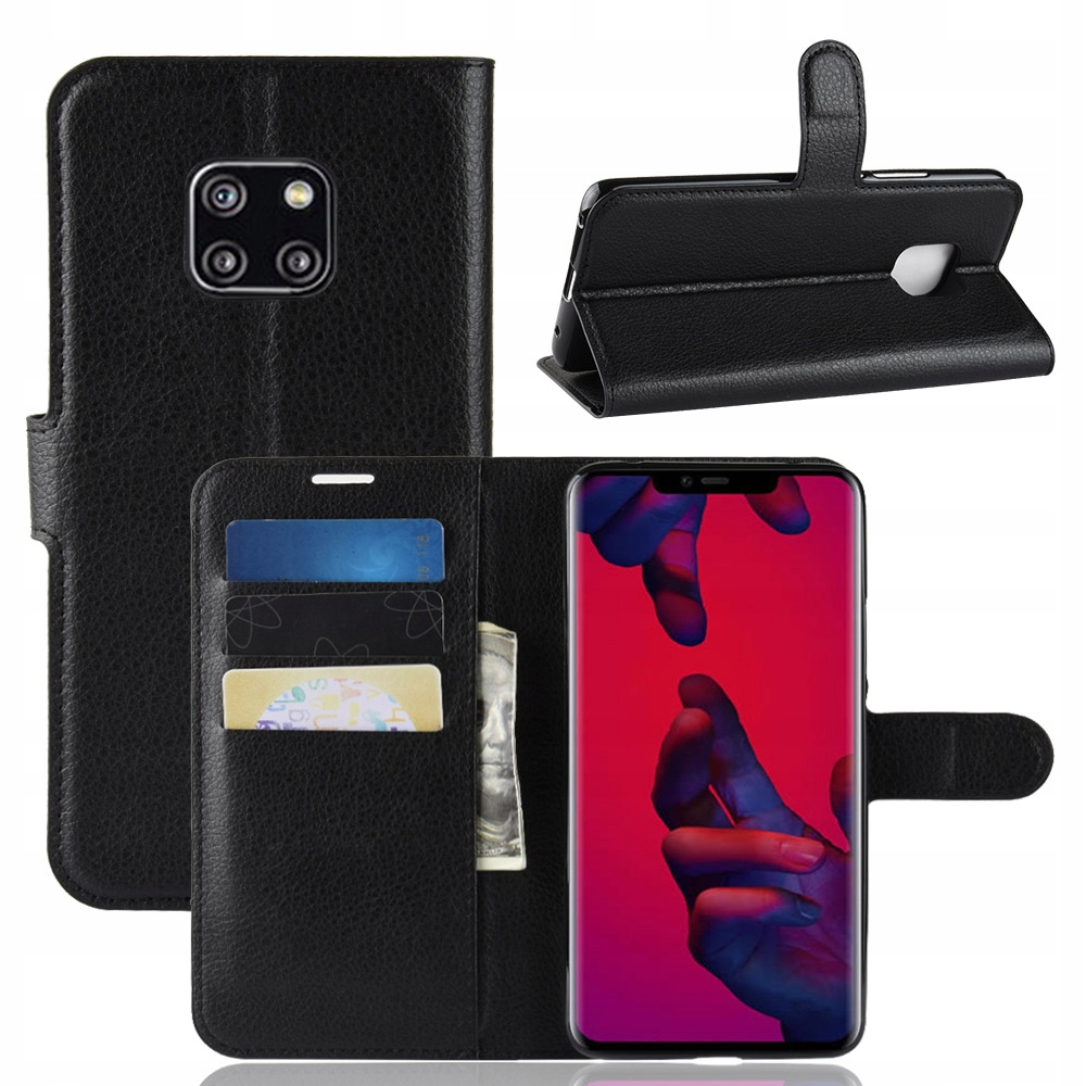 

Etui Portfel Litchi, Case Do Huawei Mate 20 Pro
