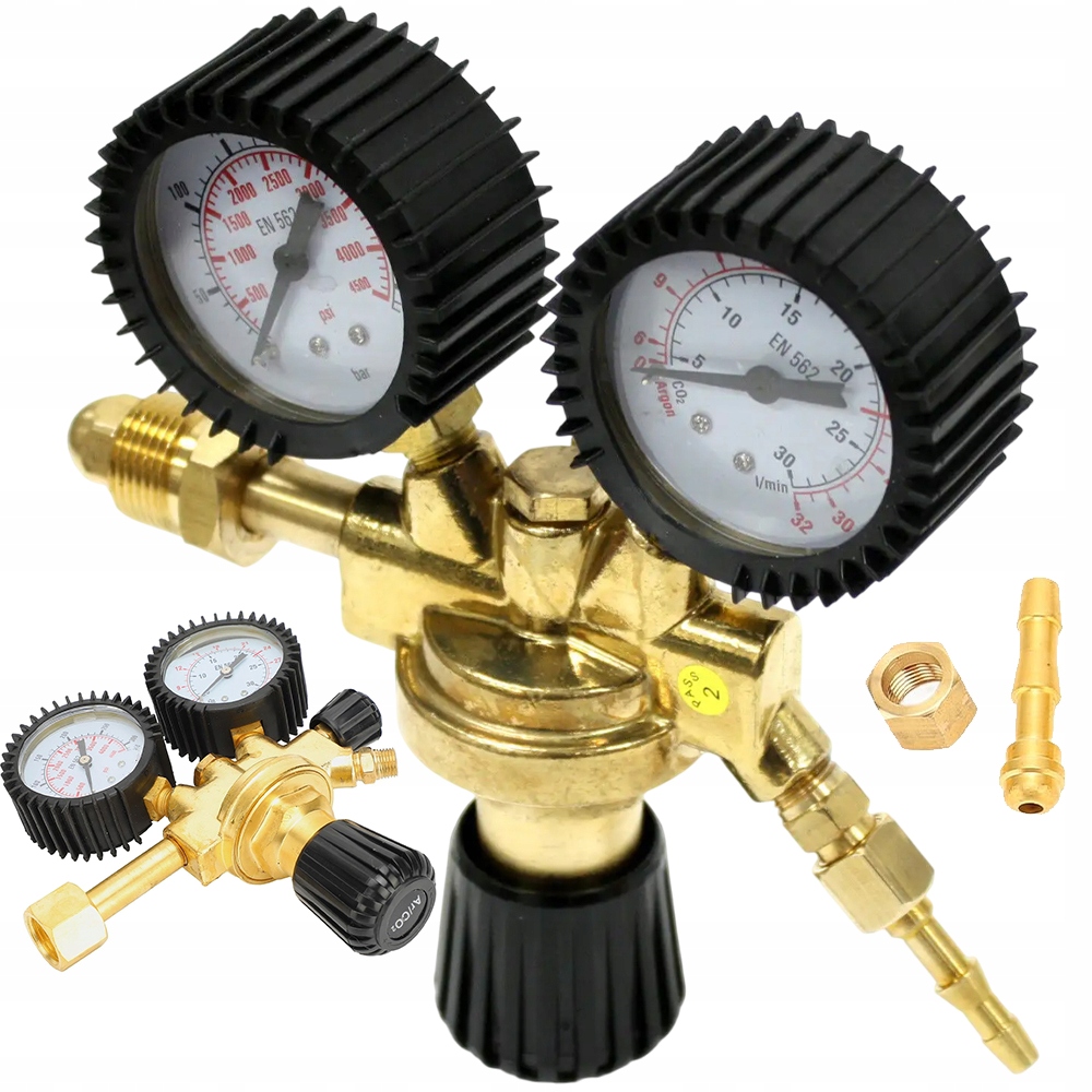 Reduktor CO2 S Manometry Pro Svařovací Stroj Mig Mag Tig