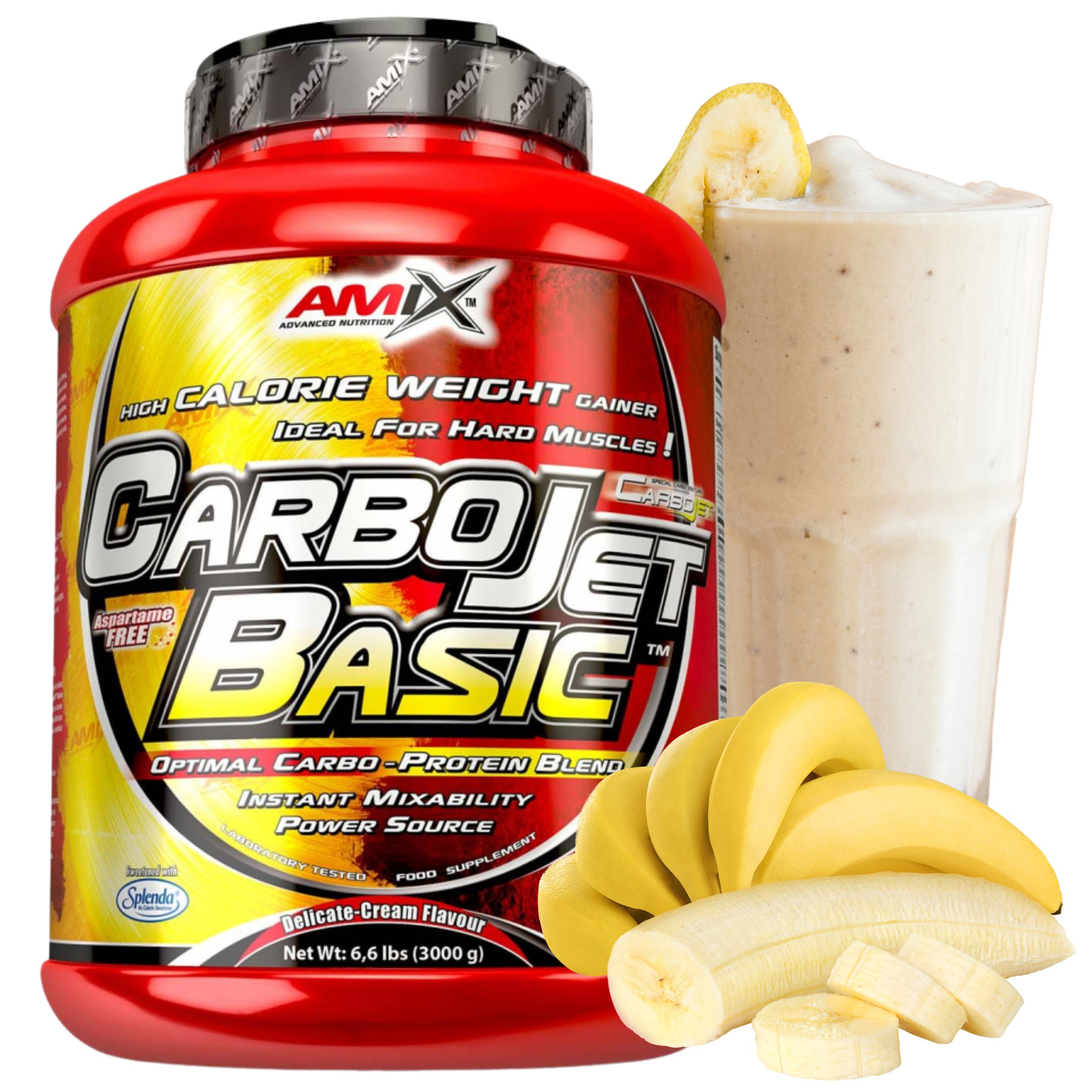 Doplněk Stravy Na Svaly Gainer Banánový Sacharidy Proteinový koncentrát Wpc 3kg