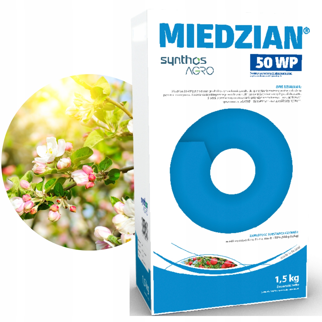 

Miedzian 50 Wp 1,5kg oprysk Drzewa Owocowe warzywa