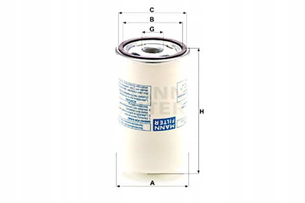 MANN-FILTER FILTR OLEJU AGRO