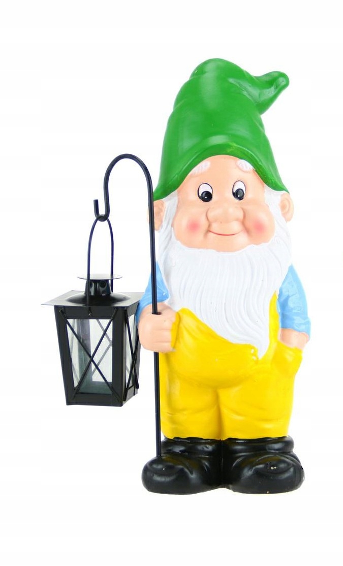 Figurka Ogrodowa Krasnal Z Latarenką 38 CM