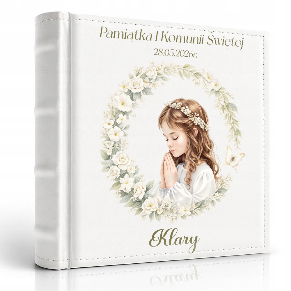 PAMIĄTKA PIERWSZEJ KOMUNII ŚWIĘTEJ ALBUM 200 ZDJĘC DLA DZIEWCZYNKI 10 x 15