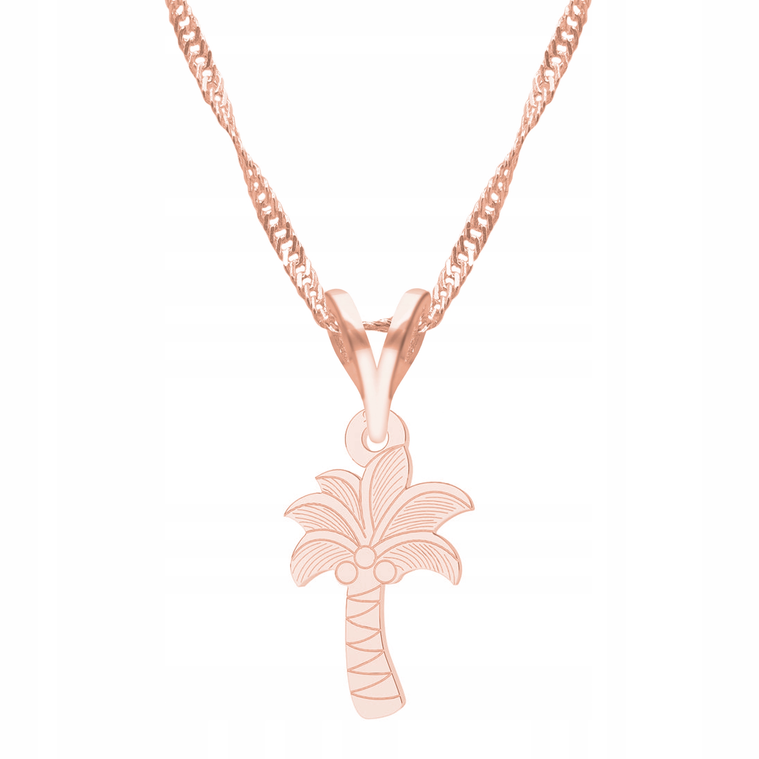 Řetízek zlatý náhrdelník 925 Palma Strom