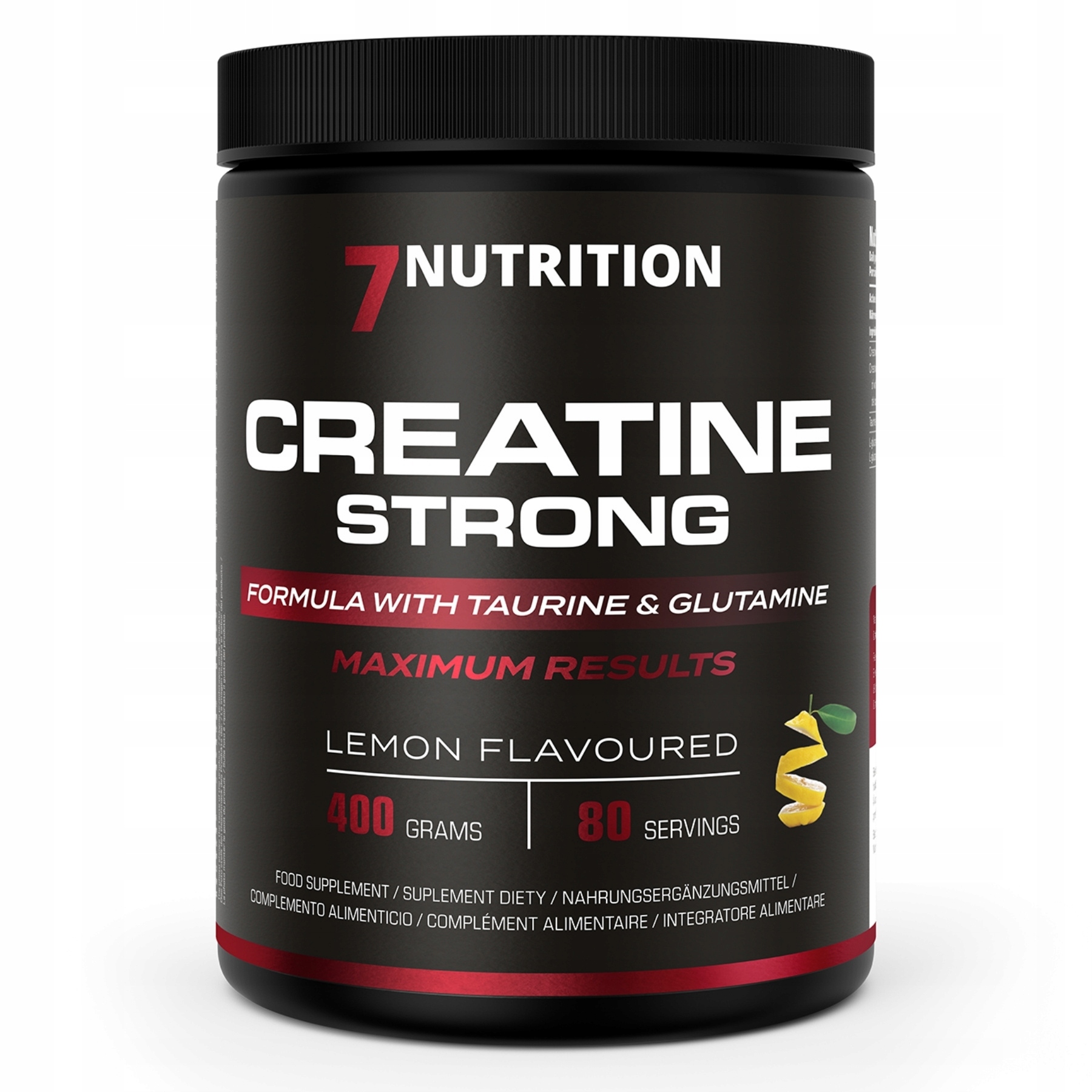 7Nutrition Creatine Strong 400 g Kreatin jablečnan Trénink Energie Vege