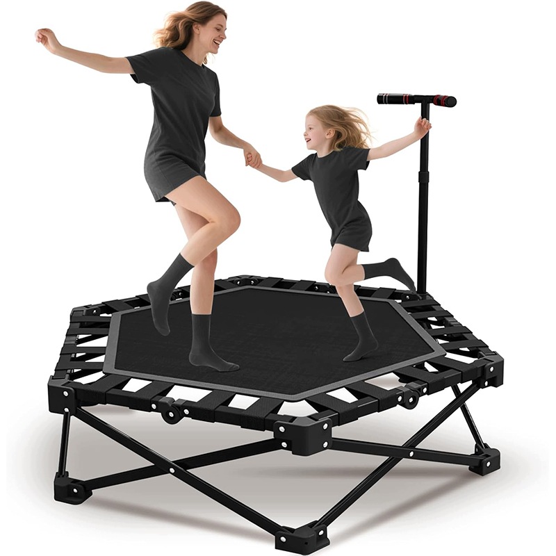 Trampolina fitness składana 106 cm z uchwytem regulowanym