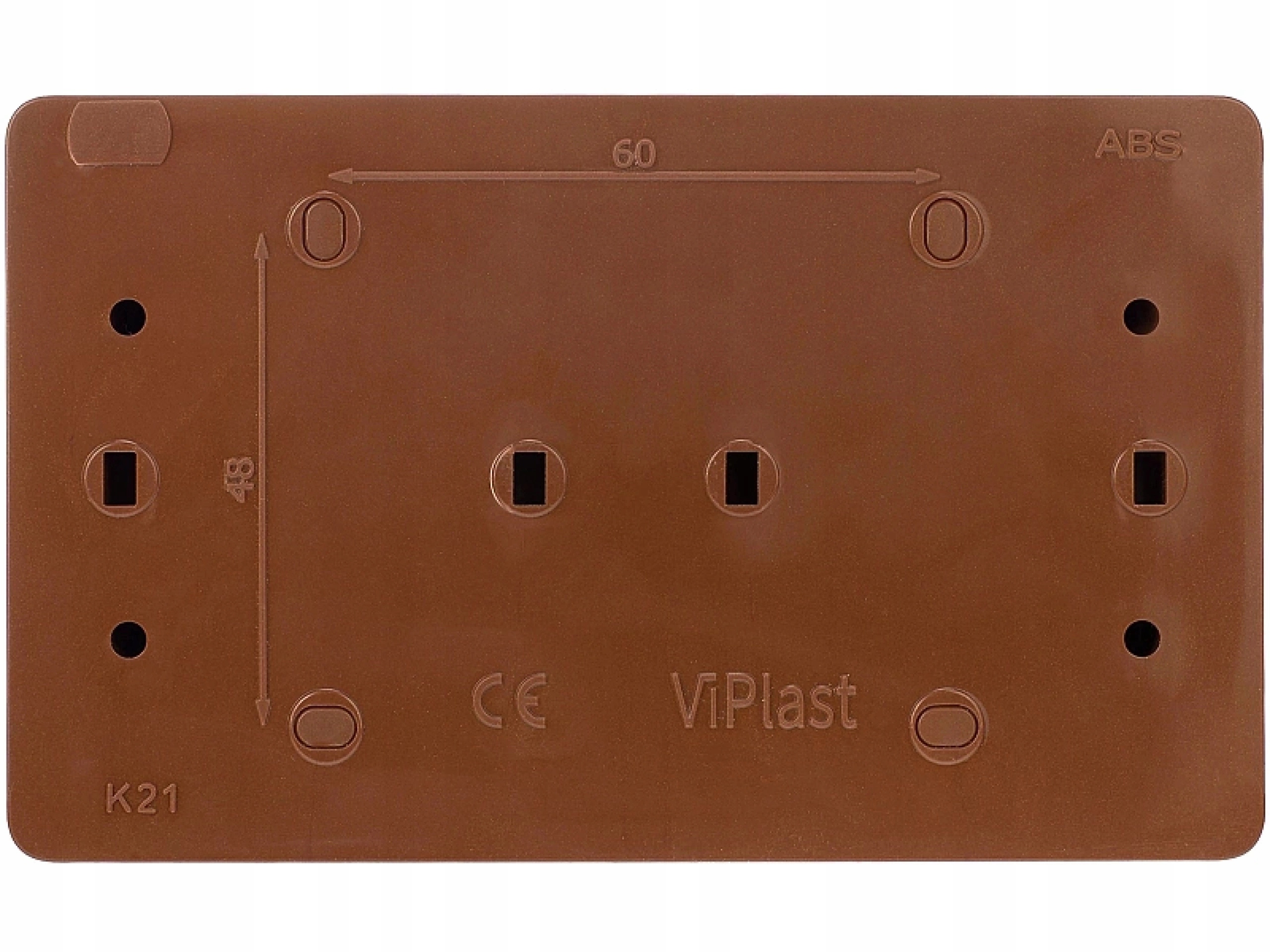 VIPLAST Gniazdo Natynkowe Podwójne Hermetyczne Schuko Z Klapką IP44 Brązowe Typ gniazda Gniazdo