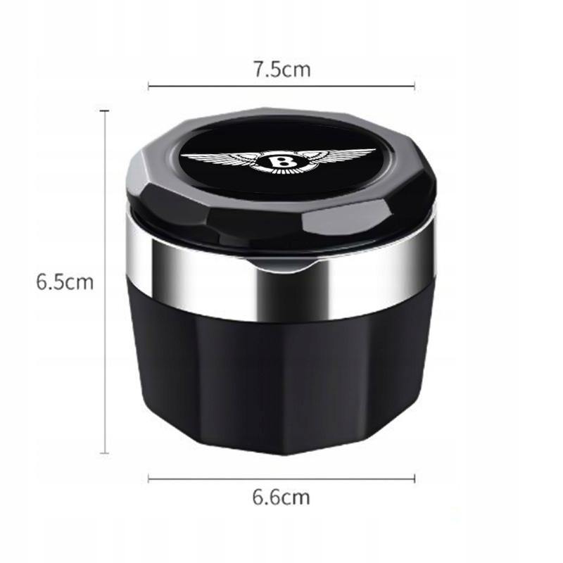 Popielniczka samochodowa z diodami LED do Bentley Typ samochodu Samochody osobowe