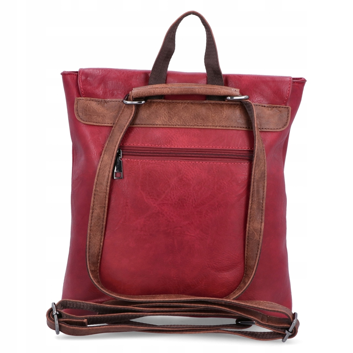 Plecak Damski Vintage Plecaczek Stylowy Herisson Pojemny Torba Bordowy EAN (GTIN) 5904865661893