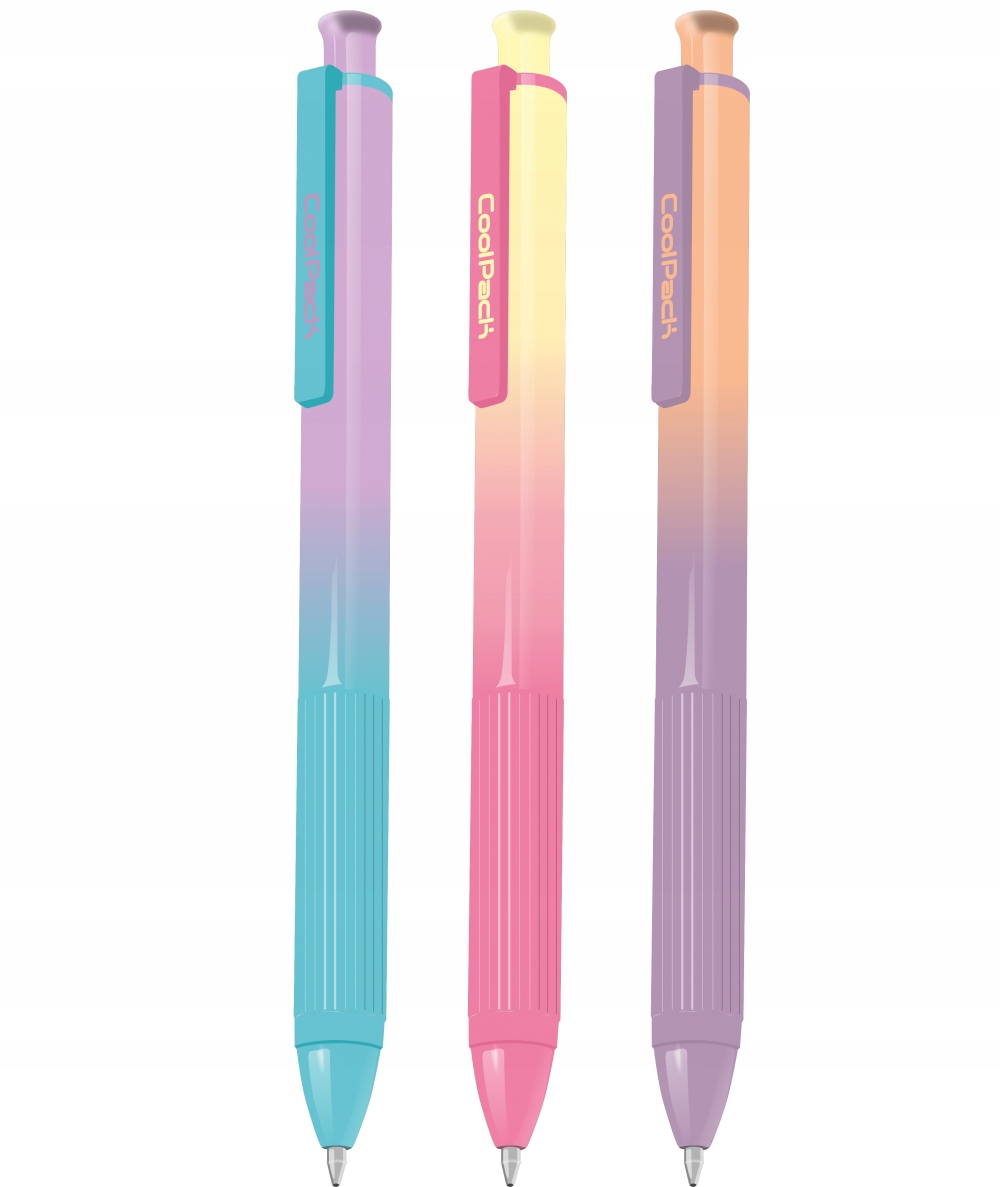 

3x Długopis olejowy pastelowe ombre gradient light