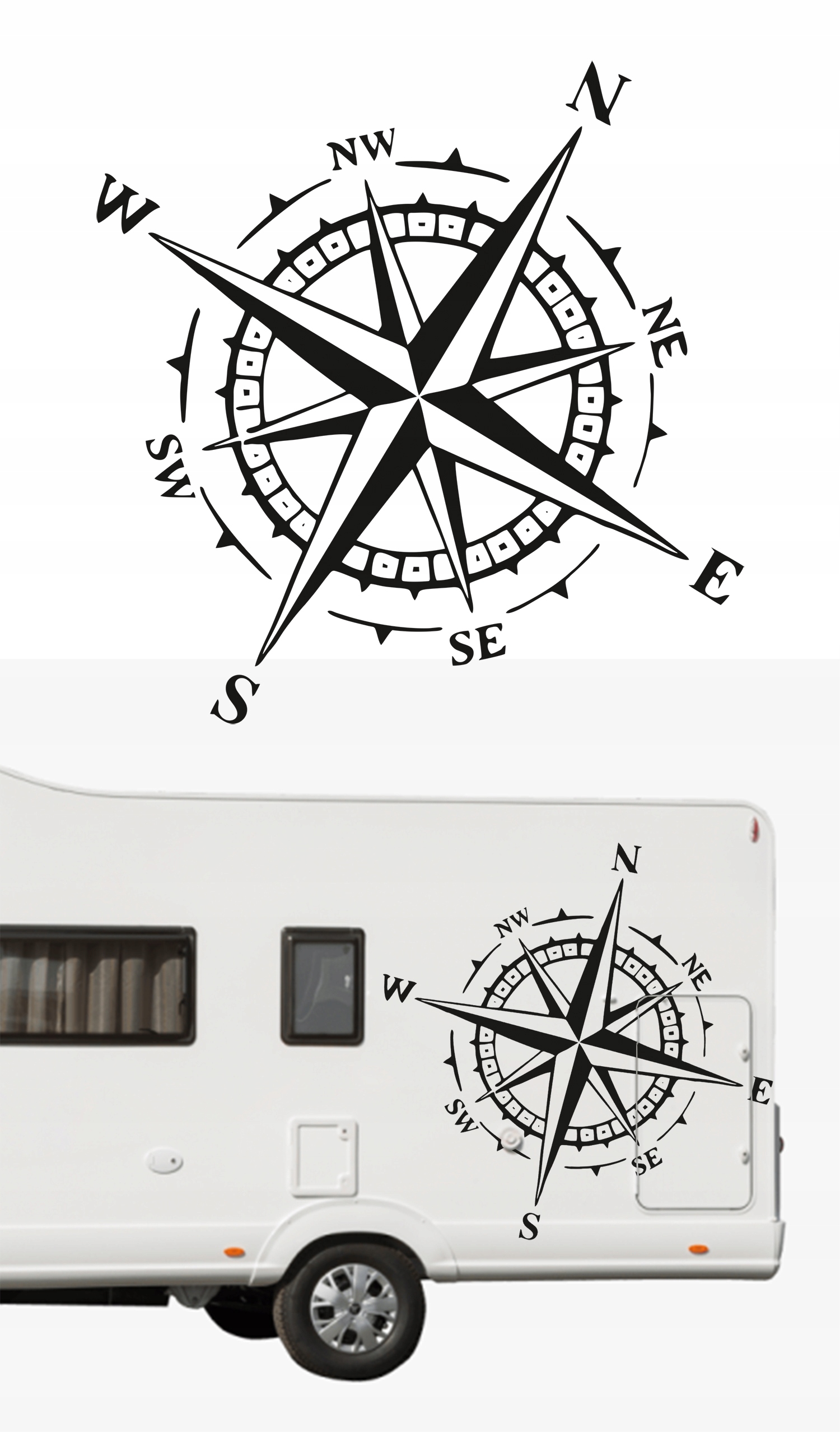 

NAKLEJKi Na Przyczepe kamper Camping 140X140cm
