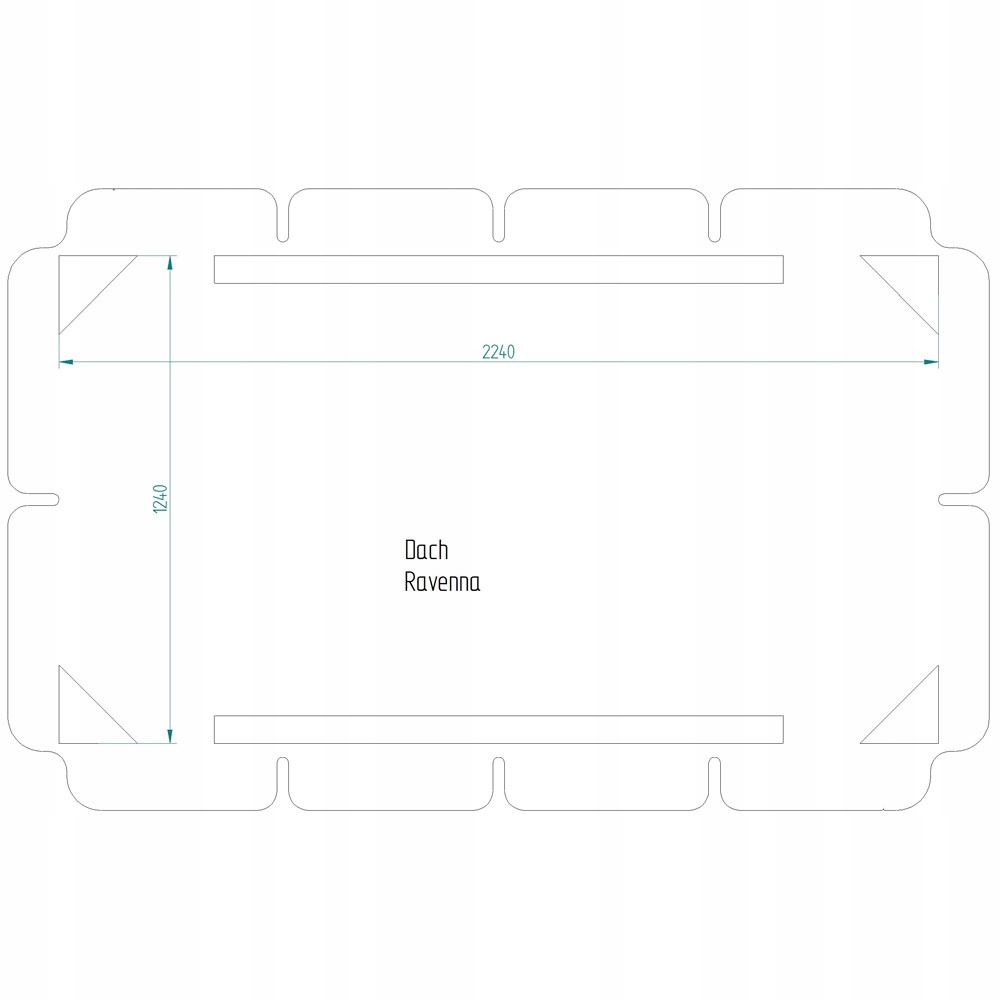 467004 DASZEK HUŚTAWKI OGRODOWEJ RAVENNA / VERONA Szerokość siedziska 124 cm