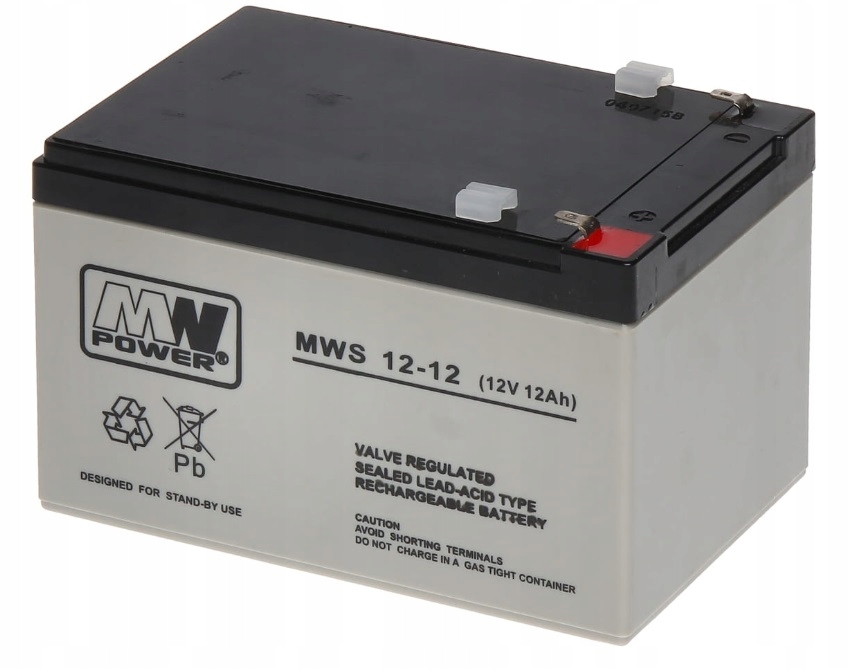 

Akumulator Żelowy 12V 12AH Alarm Ups Rower Samochó