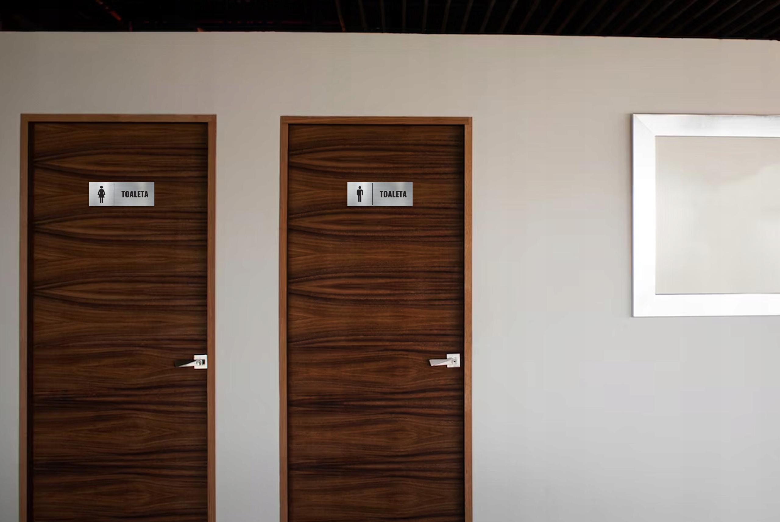 TABLICZKA TOALETA TABLICZKA WC ALUMINIOWA TABLICZKA TOALETA DAMSKA Rodzaj informacyjne