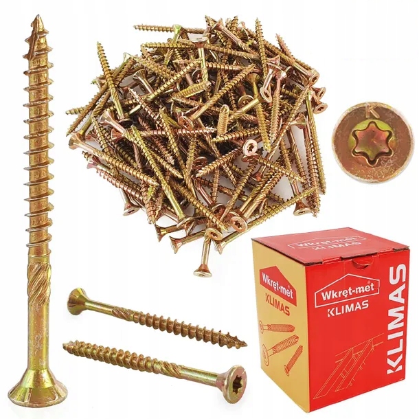 

Wkręty Ciesielskie do Drewna 6x160 Torx 100szt