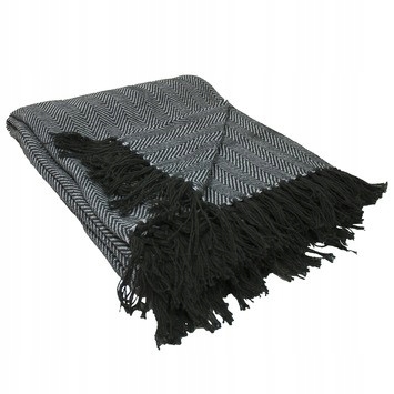 Dekorativní pléd/deka, moderní vzhled, s třásněmi, 170x130 cm