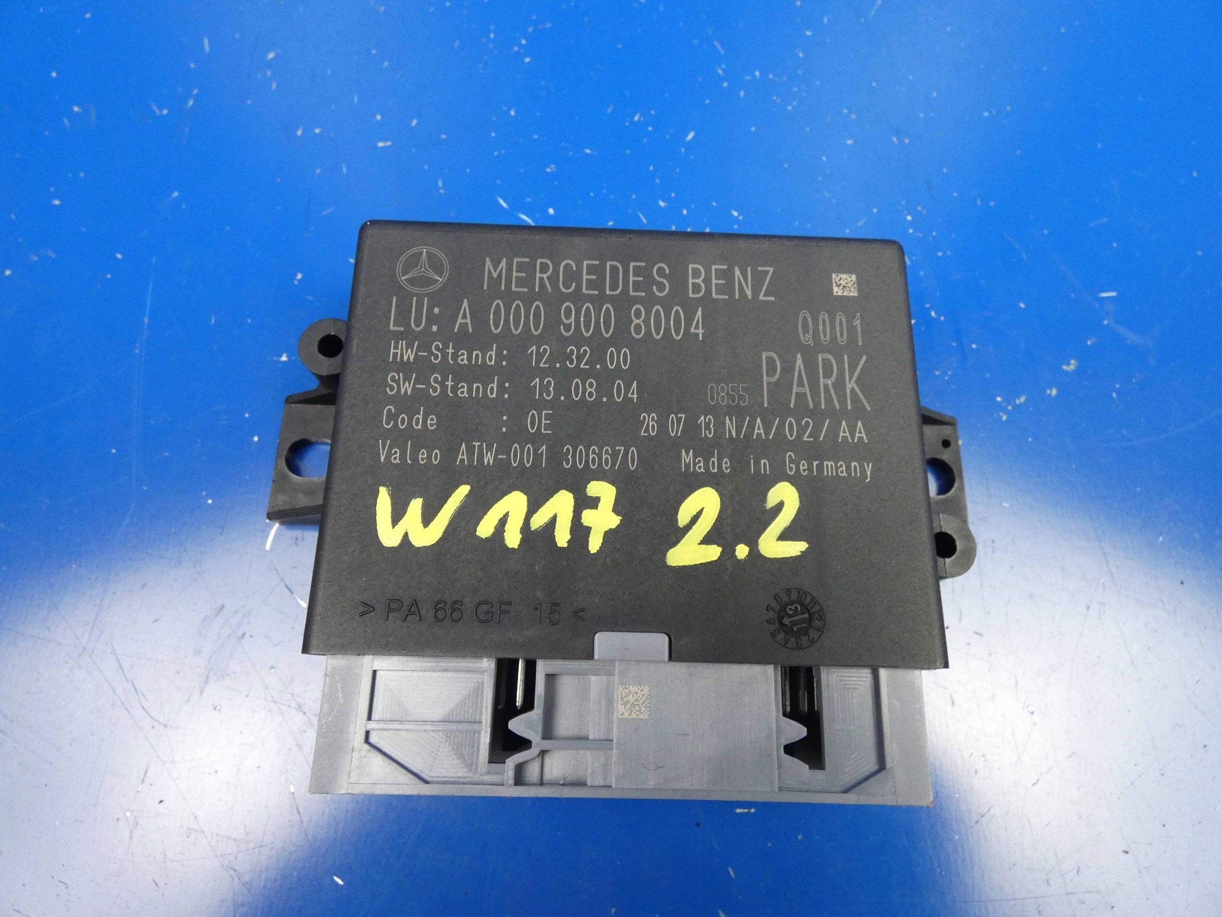 MERCEDES CLA W117 A W176 B W246 modulo Centralina CZUJNIKOW parcheggio PDC