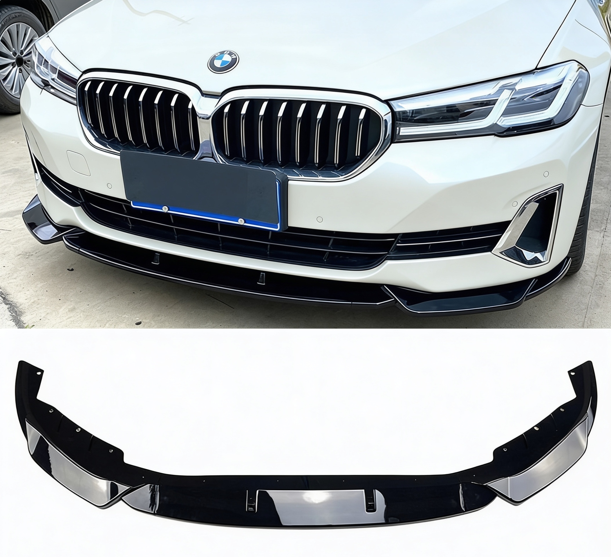 Kryt bežného nárazníka Splitter Čierny Bmw G30 G31 Lift LCI 2020-2023