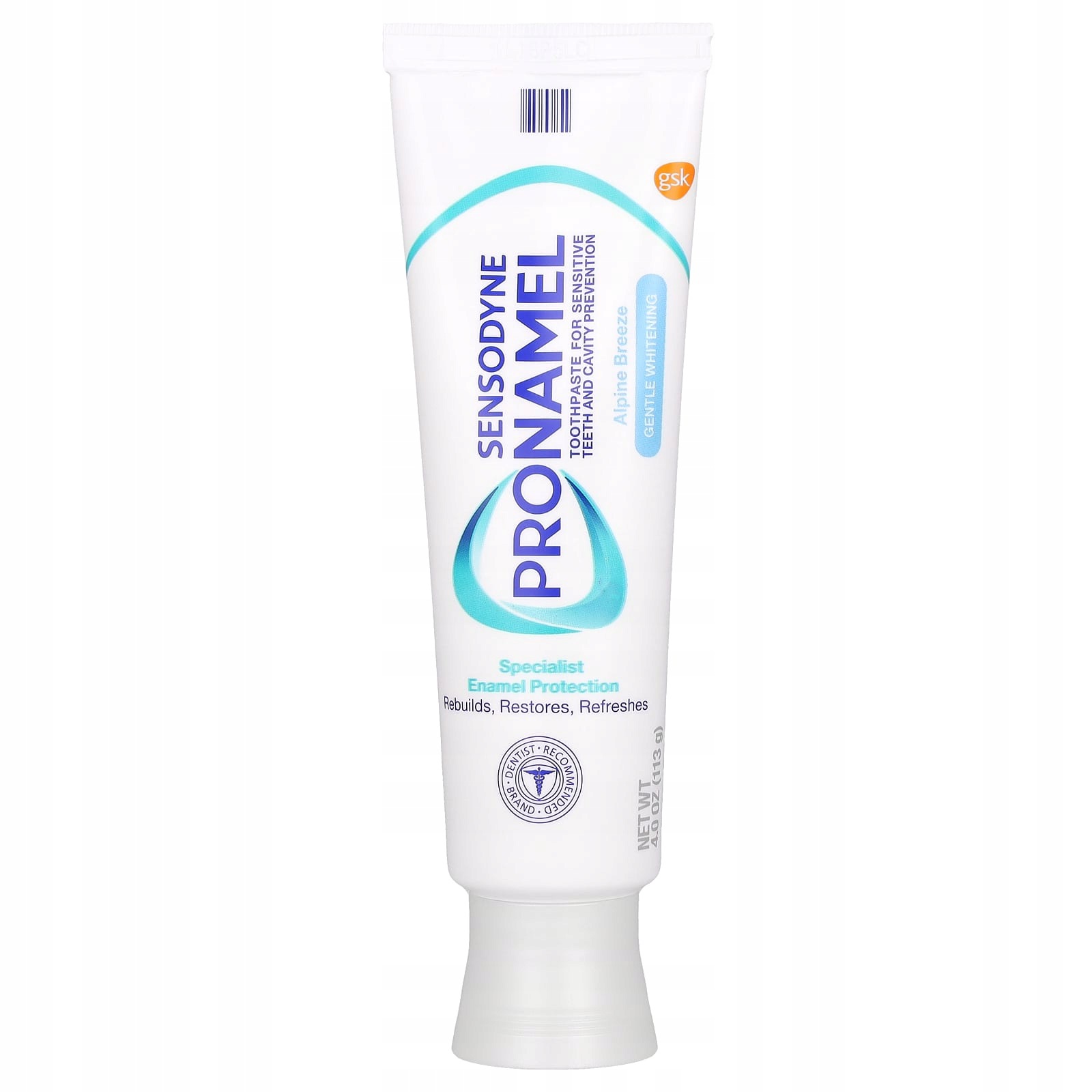 Sensodyne, ProNamel, Gentle Whitening Toothpaste, alpejska bryza, 113 g