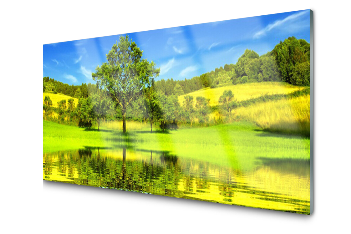 

Panel szklany Płytka Łąka Drzewo Natura 140x70