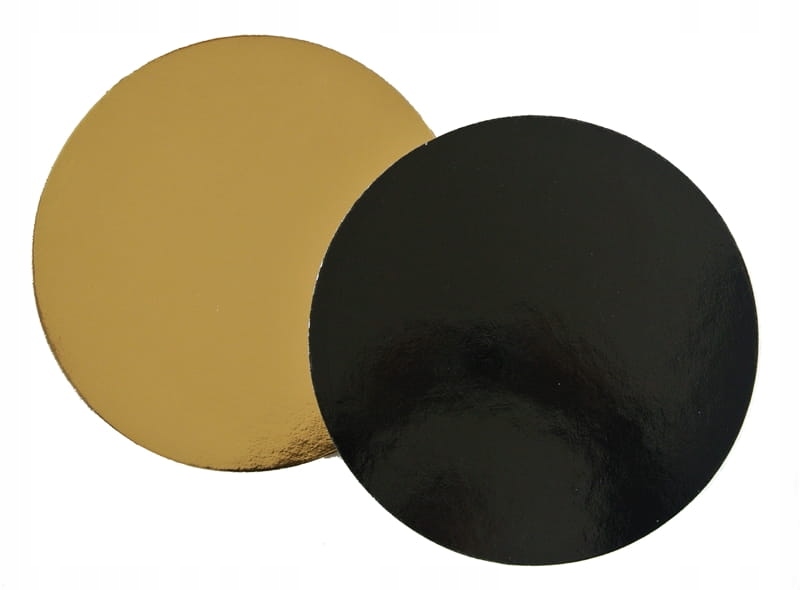 Podložka pod dort 34 cm Tuhá Zlato-černá