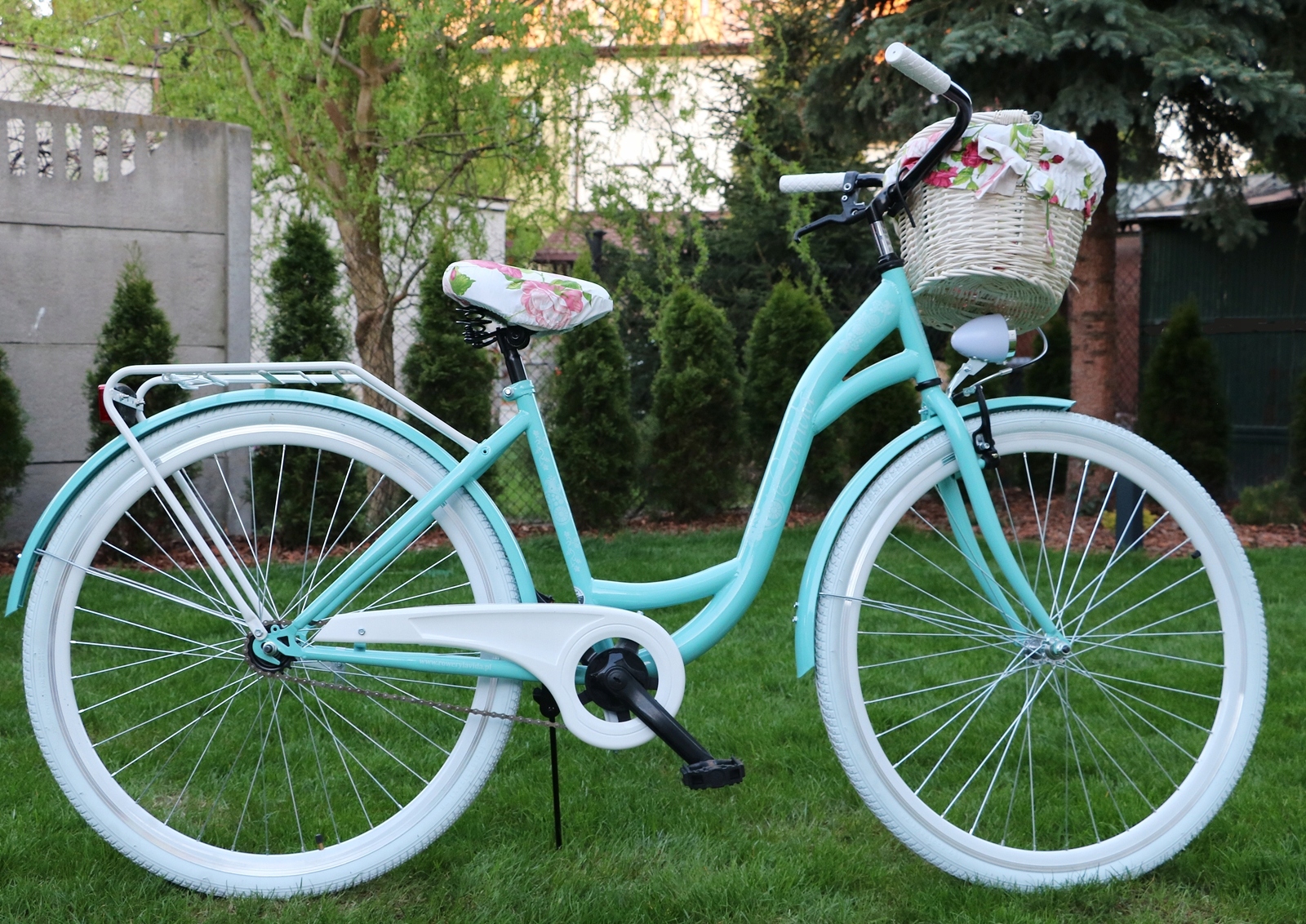 STYLOWY PIĘKNY ROWER MIEJSKI DAMSKI Z KOSZEM 28" DAMKA LAVIDA STYLE LAZUR EAN (GTIN) 5906466280046