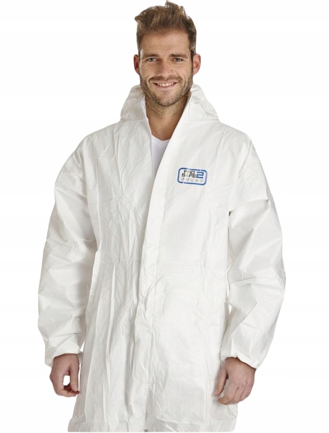 Kombinezon Chemiczny BIały Kaptur Malarski Ochronny Lakierniczy ProSafe 4XL Stan opakowania oryginalne