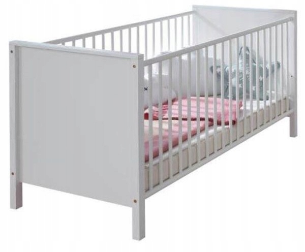 Łóżeczko Łóżko Dziecięce Niemowlęce Ole Białe