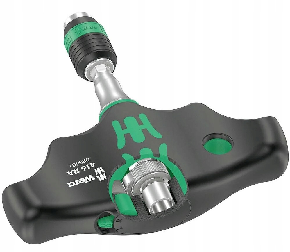 Skrutkovač Wera s hrkálkou, priečna rukoväť typu T pre deky 1/4" 416 Ra