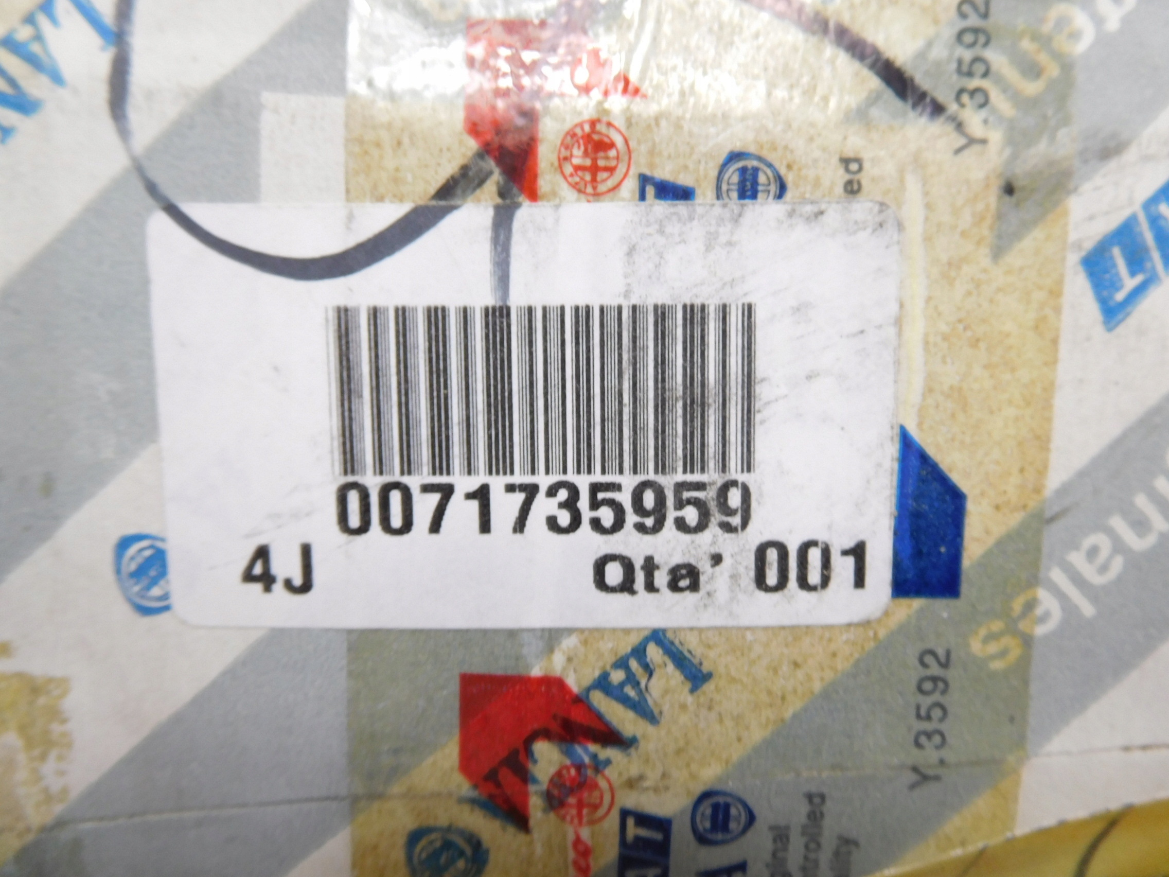 ремень безопасности л. зад lancia YPSILON 71735959