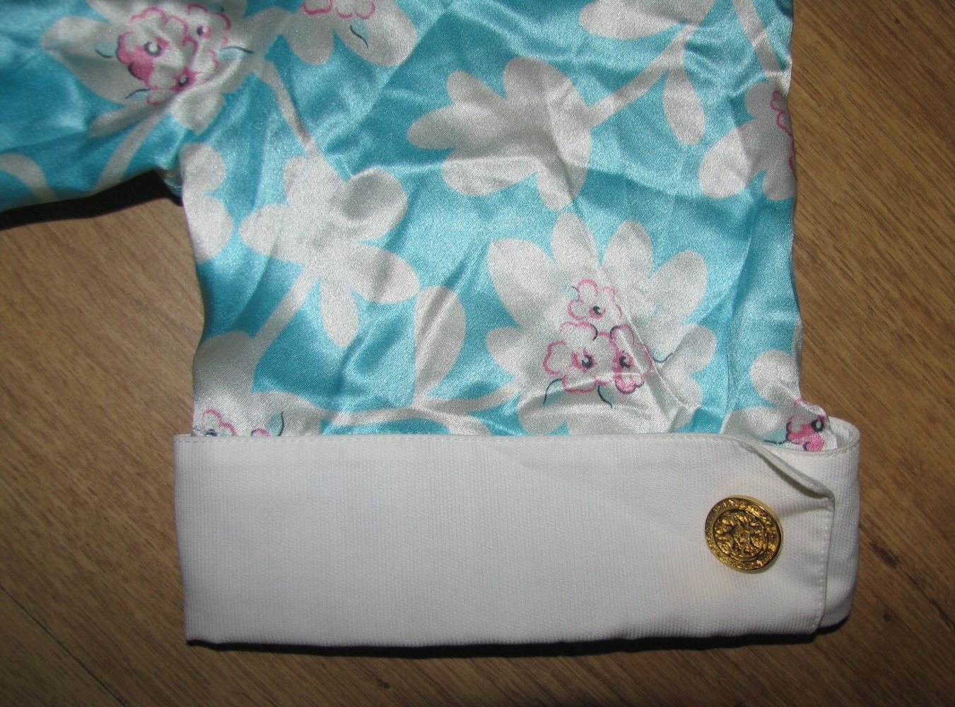 ESCADA MARGARETHA LEY Vintage Jedwabna letnia długa Sukienka 38 Dekolt kołnierzyk