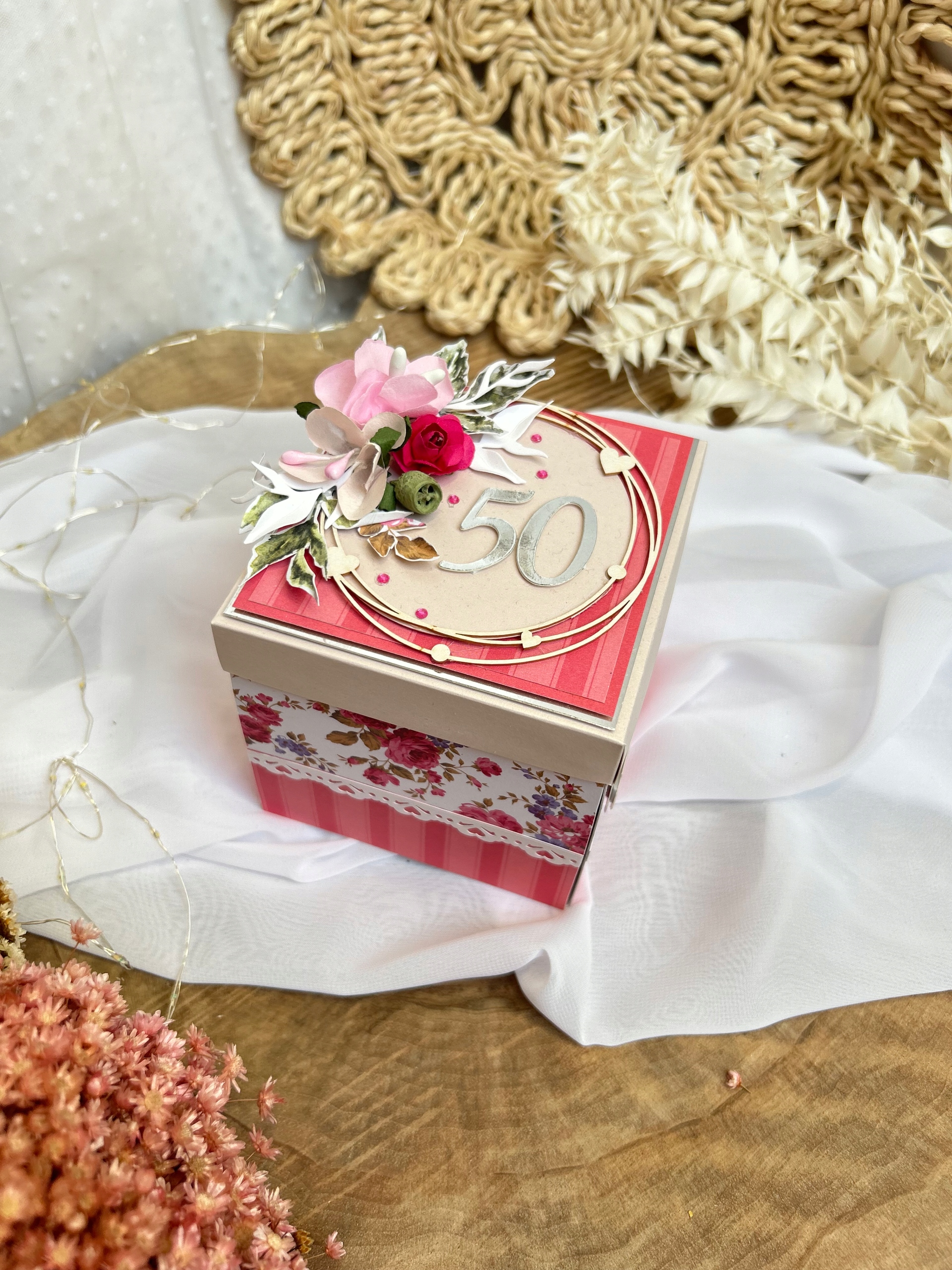 60tka kartička k šedesátce exploding box dárek k 50tce unikátní