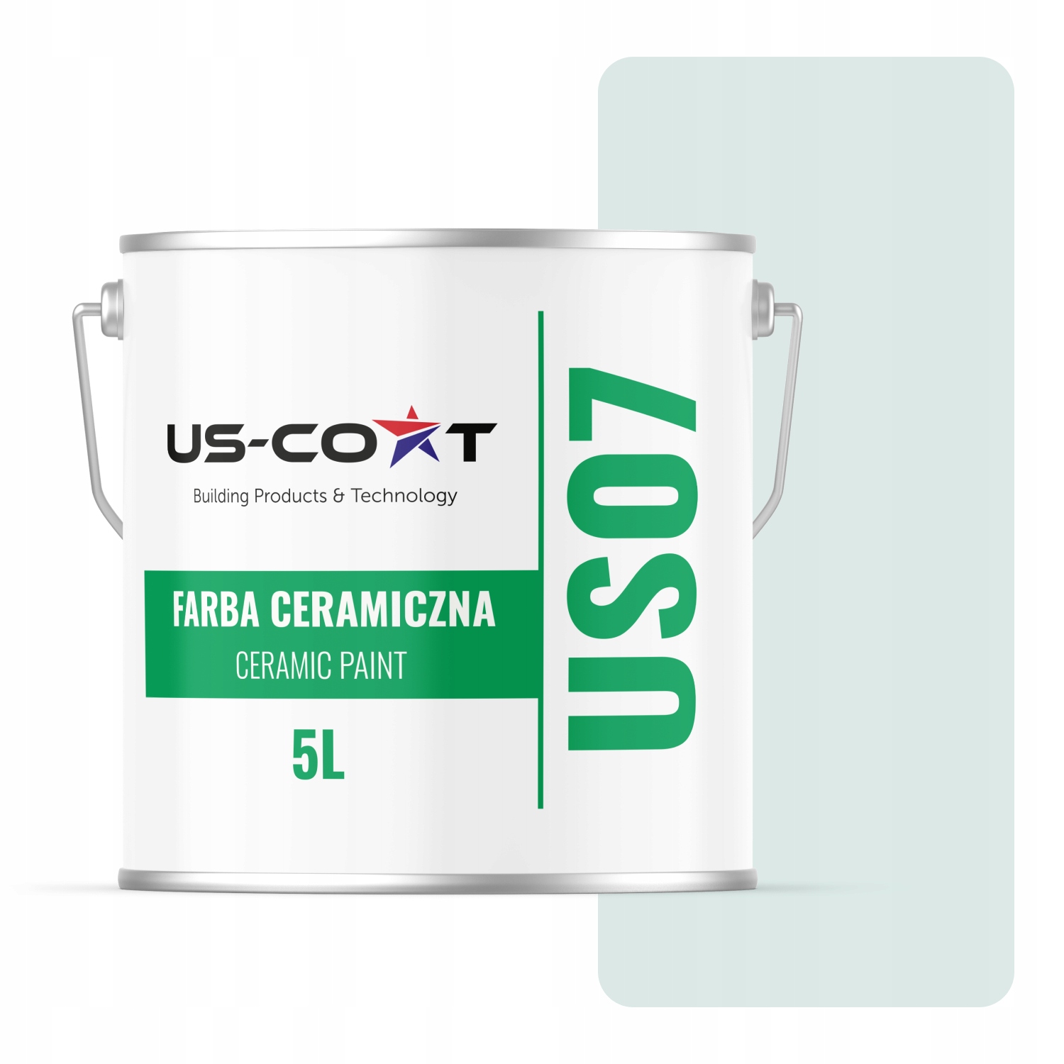 Keramická Farba Biela Zlomená Do Tyrkysového H1576 5L Matného Stropu Na Steny