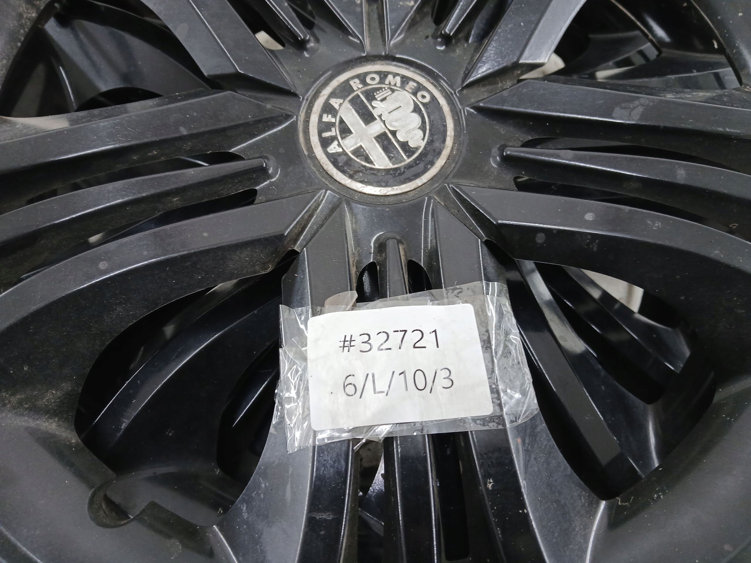 ALFA ROMEO copriruota KOMPLET nero 15 CALI