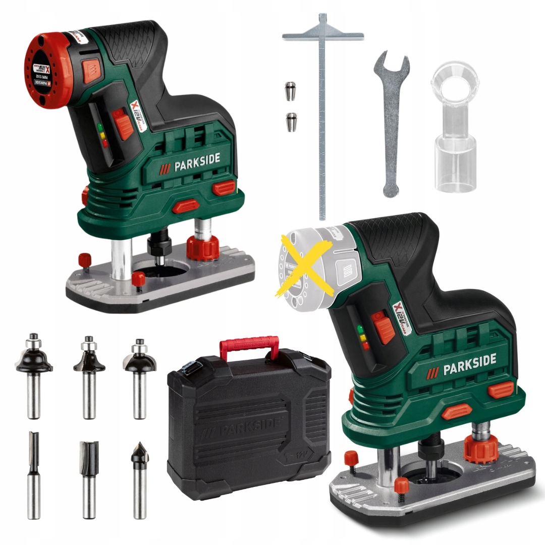 Akumulátorová horní frézka Parkside Pofa 12 B3