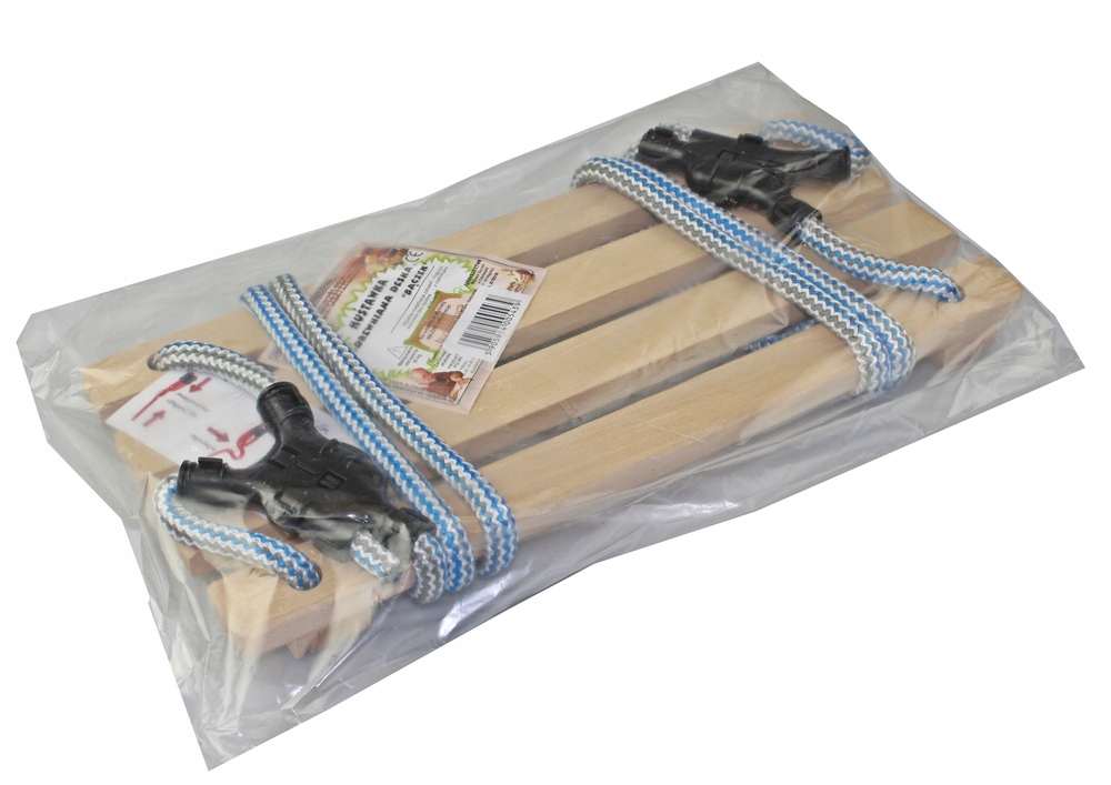 HUŚTAWKA DREWNIANA DESKA BĄCZEK Z REGULACJĄ LIN PRODUKT POLSKI Marka Bączek