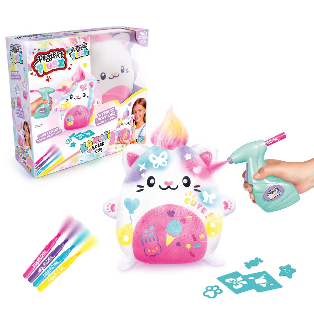 Epee Projekt Plusz Kotek Kitty Kawaii do ozdabiania Airbrush Plush 60788