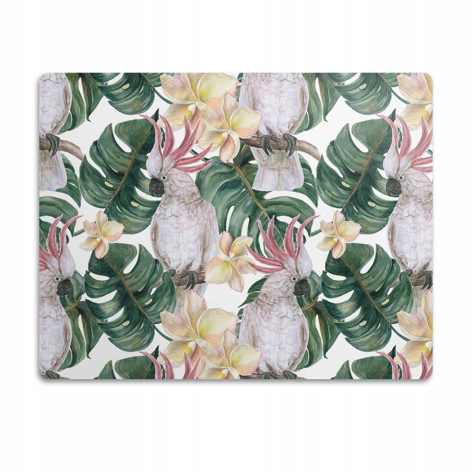 Levně Pro kočky podložka pod záchod Tropické papoušky 90x60 cm