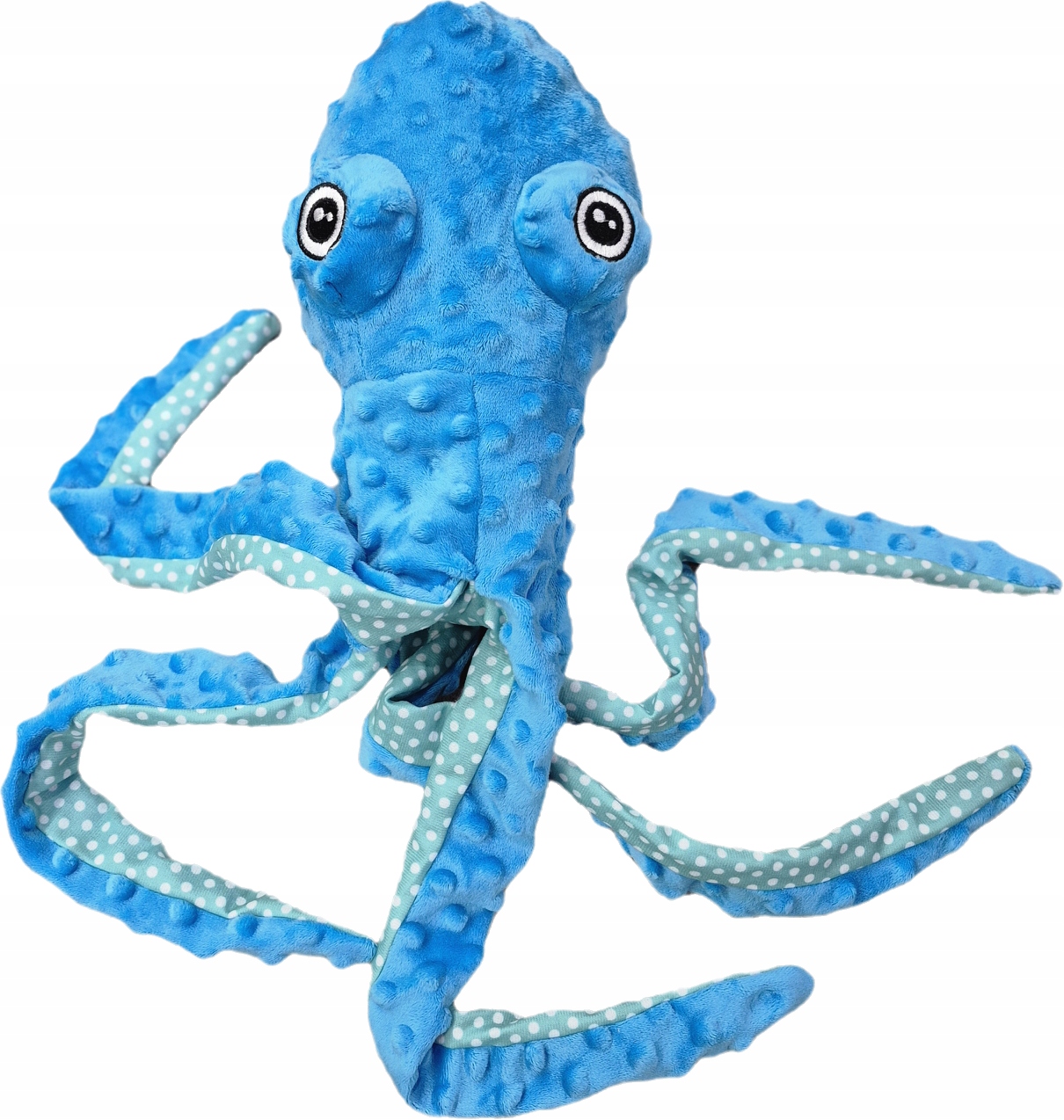 Levně Plyšová Bubbly Octopus s pískátkem Flamingo L modrá