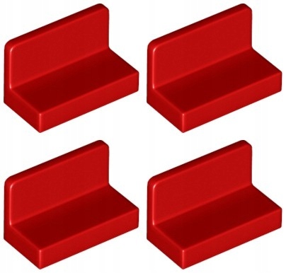 

Lego 4865b Panel 1x2x1 czerwony (2g) 4 szt.