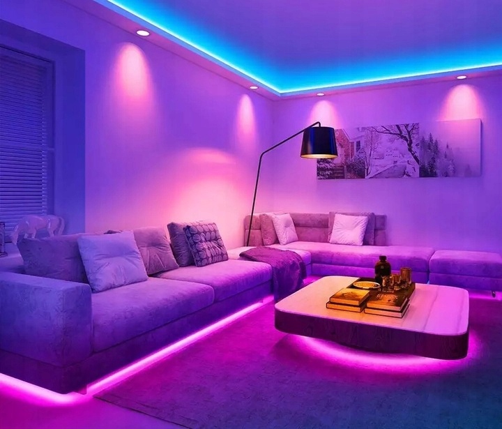 Taśma LED RGB Kolorowa SMD 5M Multikolor IP63 Długość 5 m