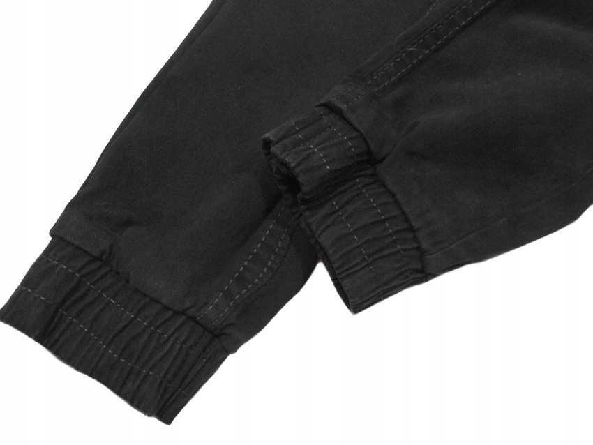 joggery SPODNIE bawełniane na gumce A81 ELITE 110/116 czarny Wiek dziecka 5 lat +